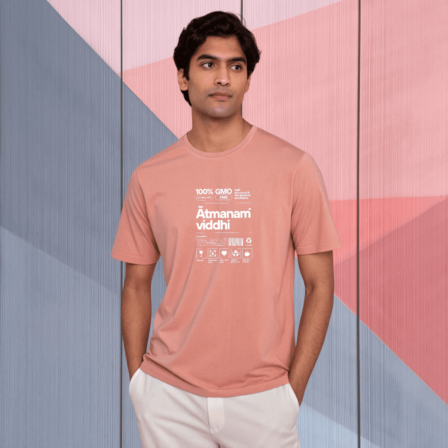 Atmanam Viddhi Cotton T-Shirt – Self-Discovery Graphic Tee
