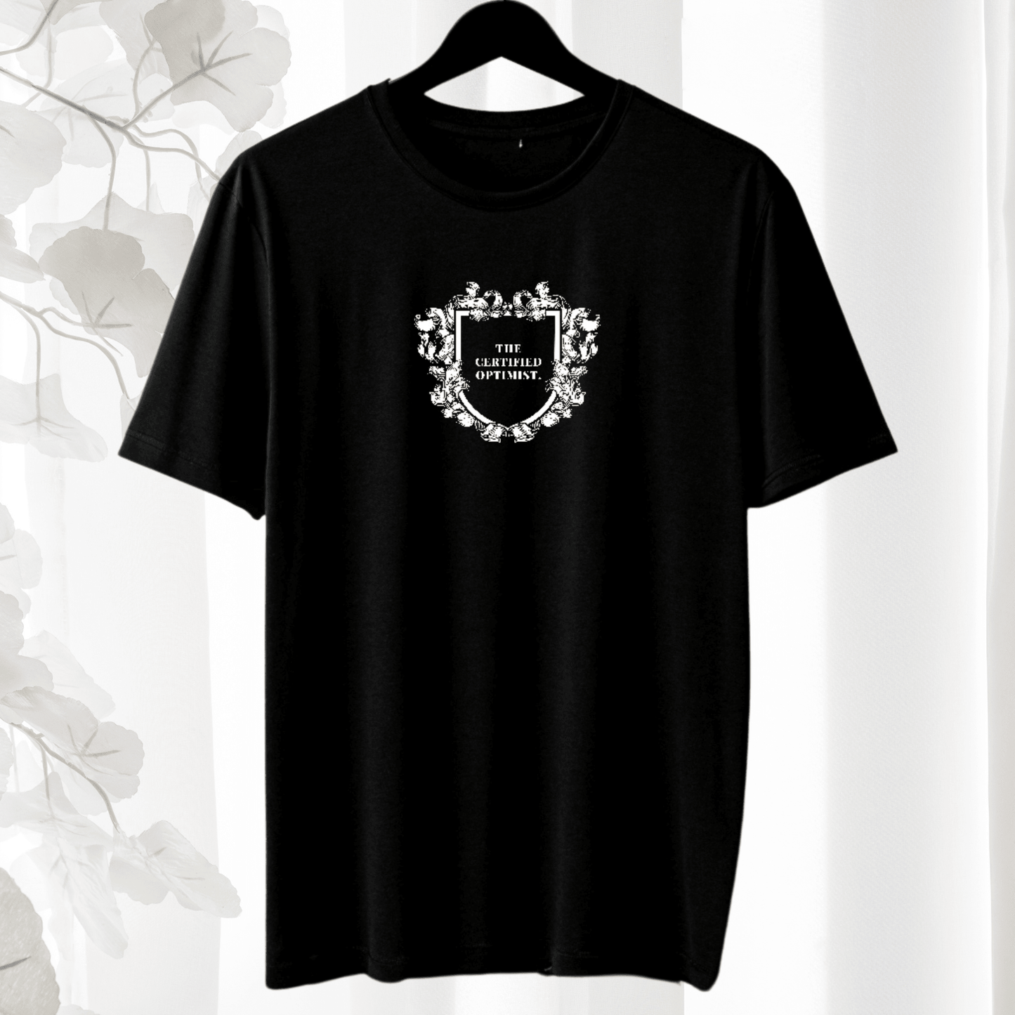 Certified Optimist Cotton T-Shirt – Black Edition