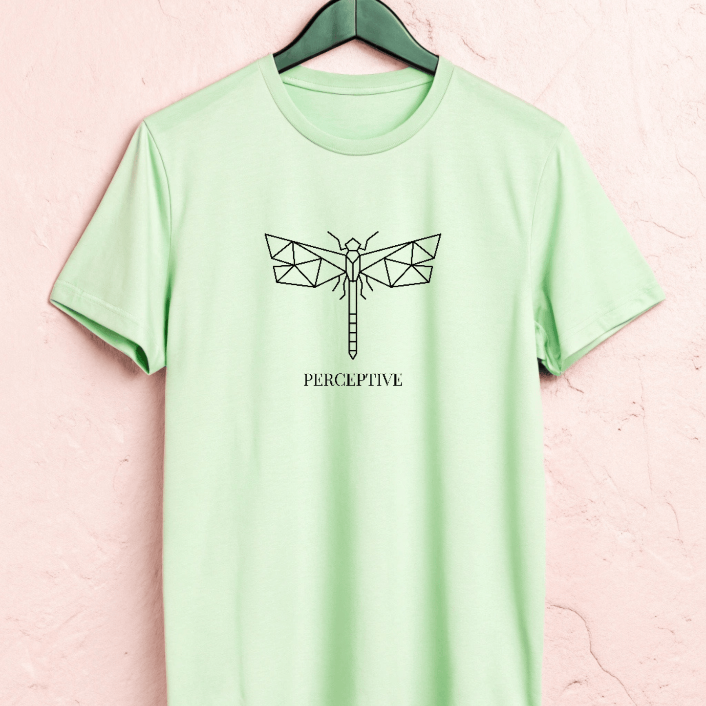 Perceptive Cotton T-Shirt – Minimal Dragonfly Print