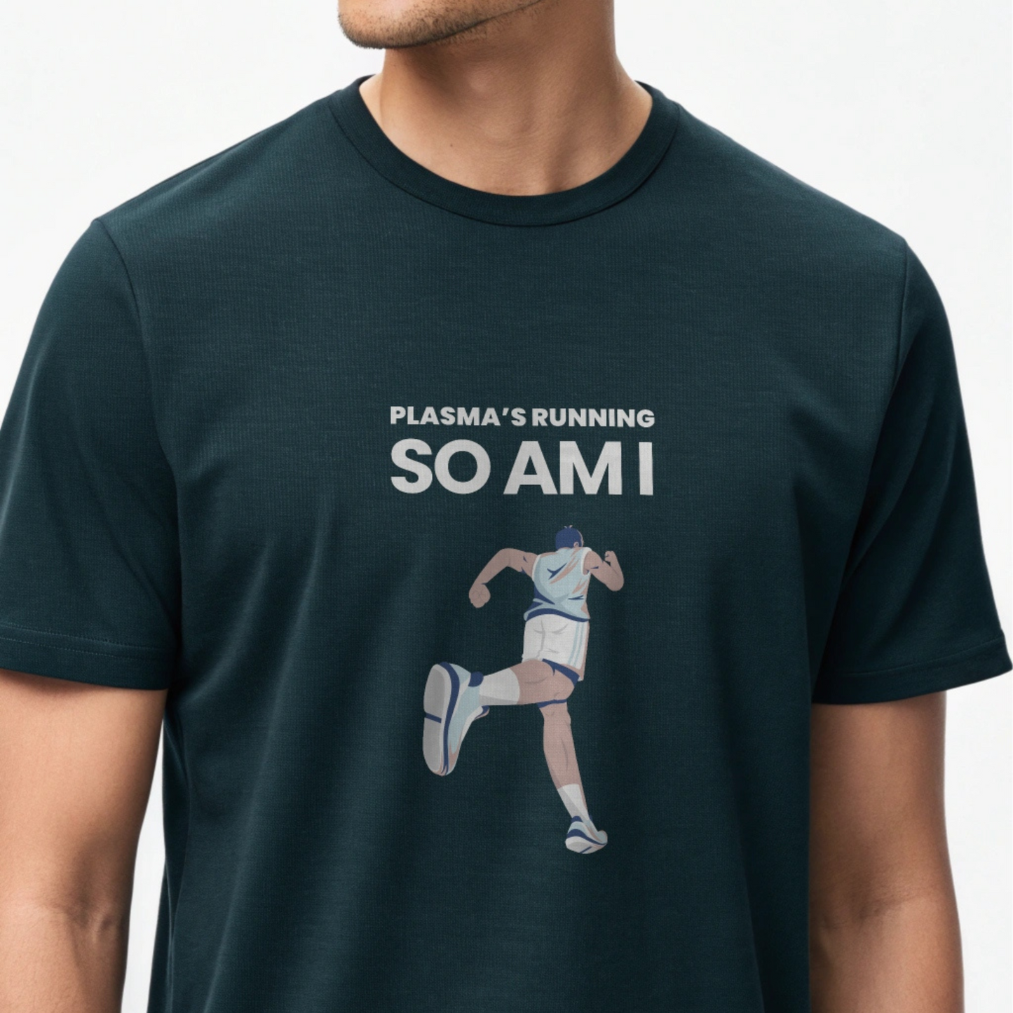 Plasma’s Running T-Shirt – Lightweight 100% Cotton Tee