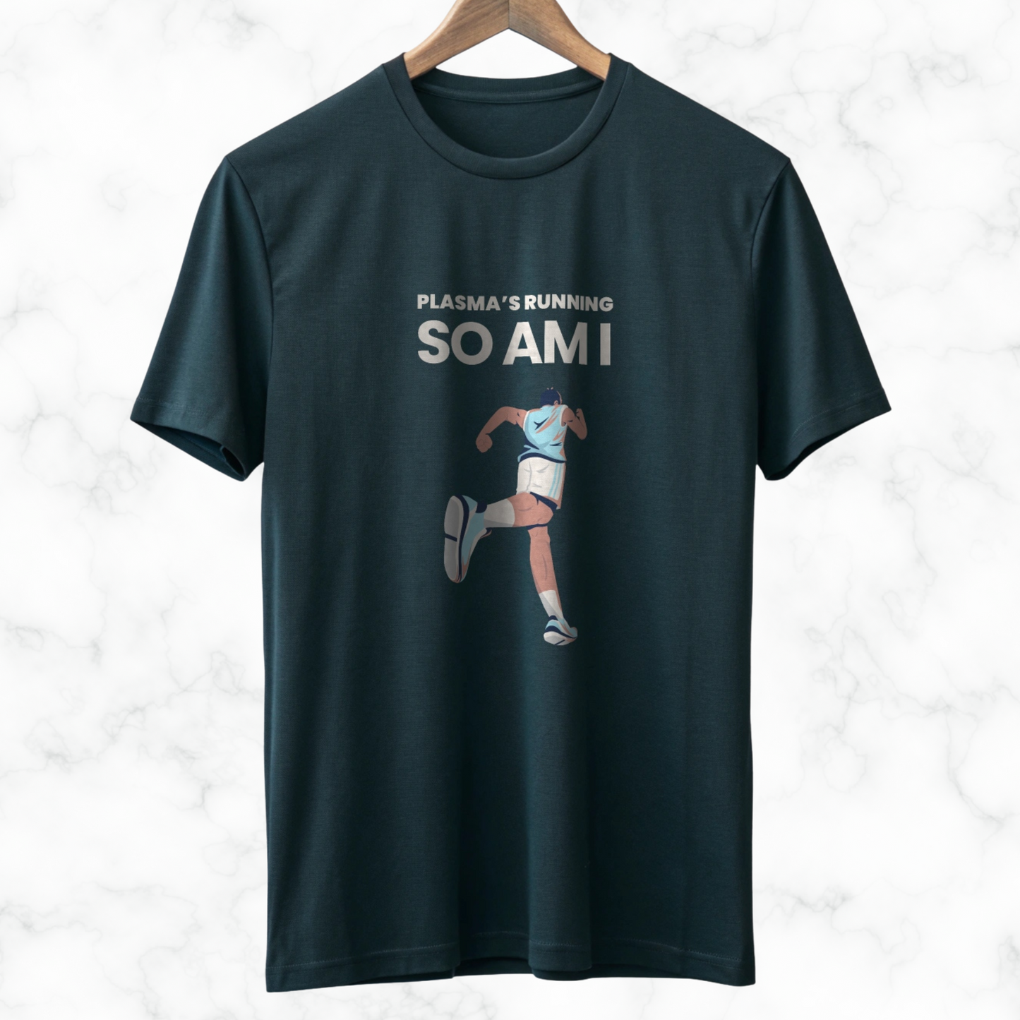 Plasma’s Running T-Shirt – Lightweight 100% Cotton Tee