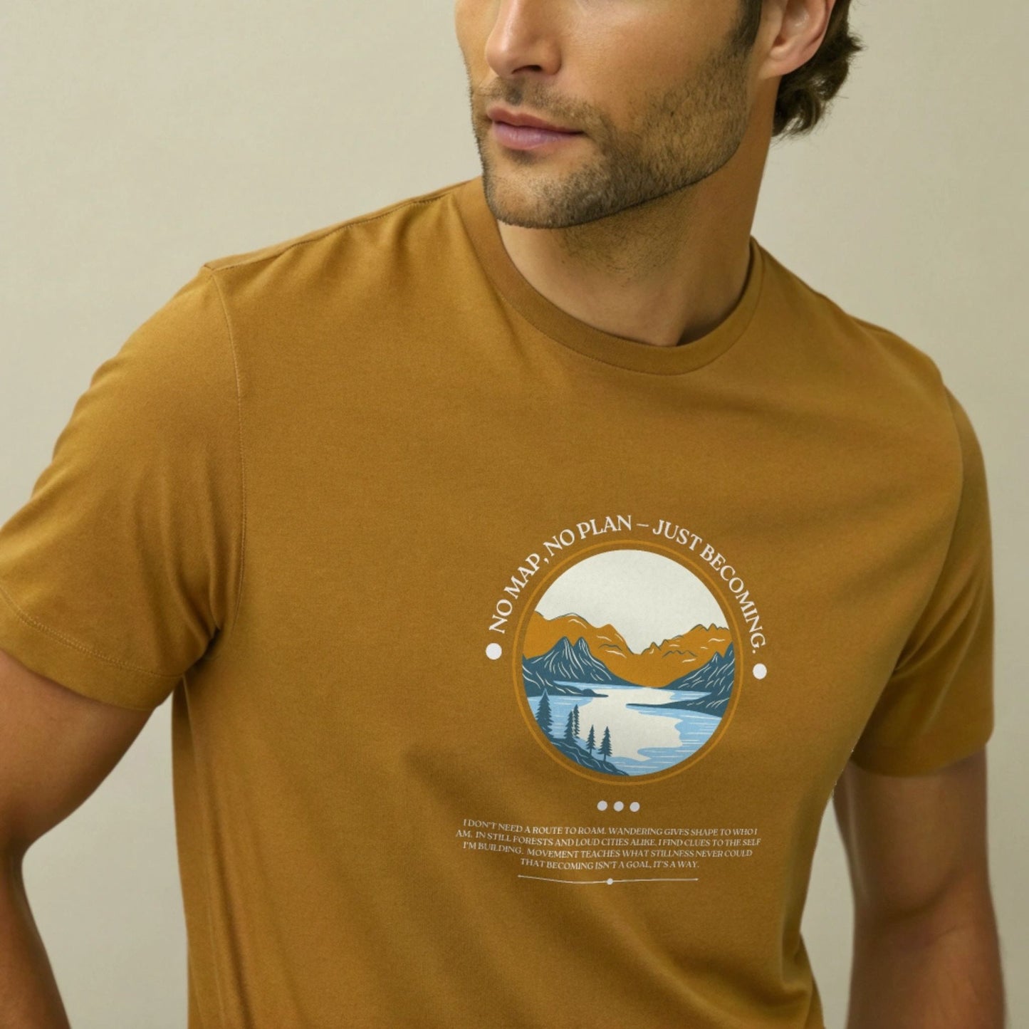 Unisex Wander Far Journey Graphic Tee – Lightweight Cotton Travel Shirt