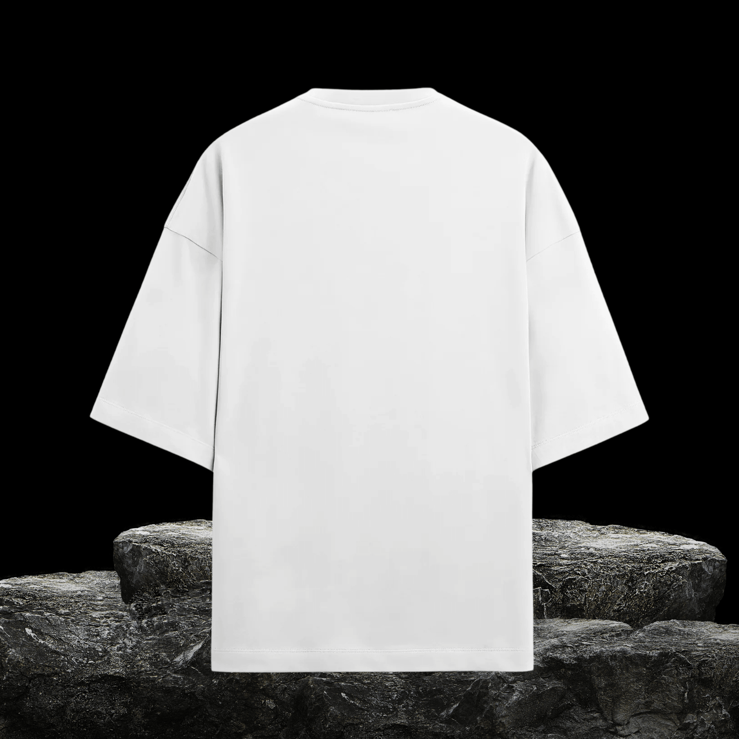 Werewolf Skate Oversized T-Shirt – White Terry Unisex Streetwear Tee