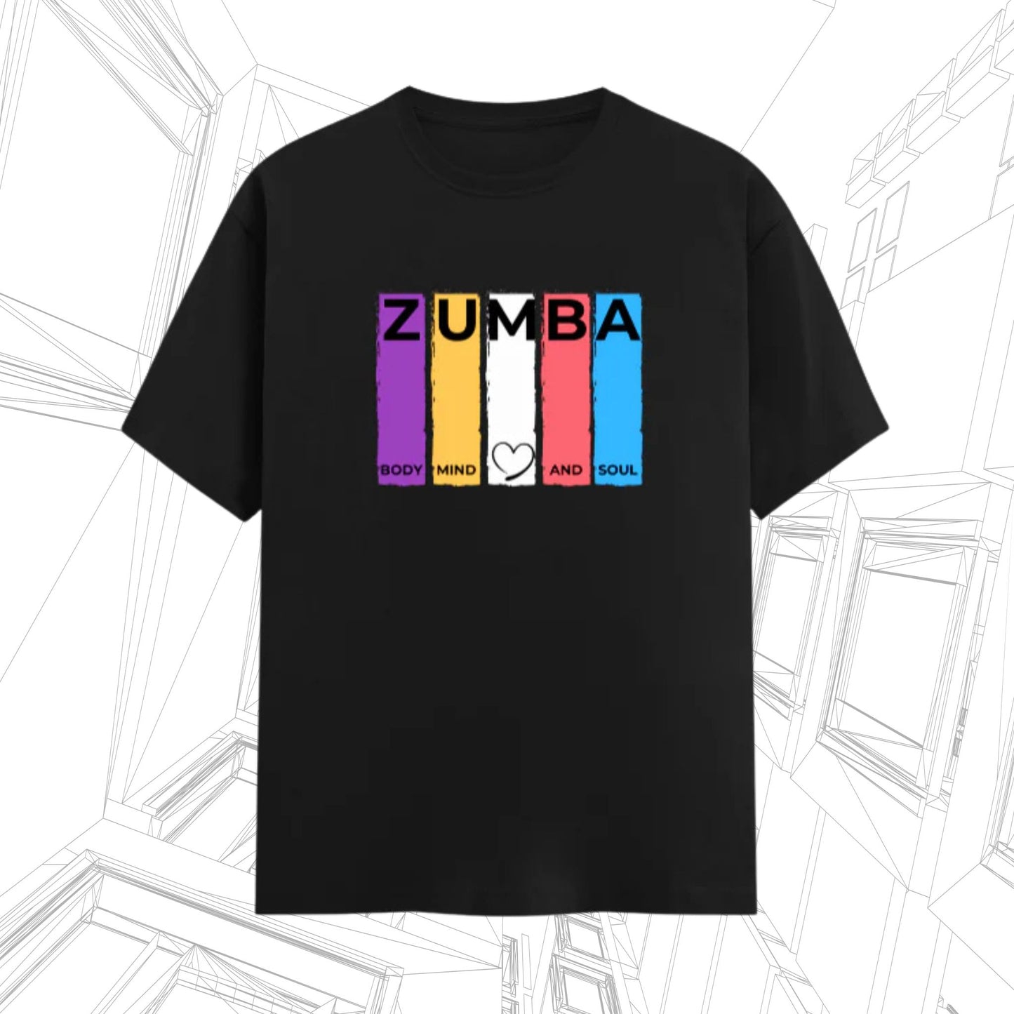 Zumba Body Mind Soul T-Shirt – Women’s Regular Fit Tee | 3XL