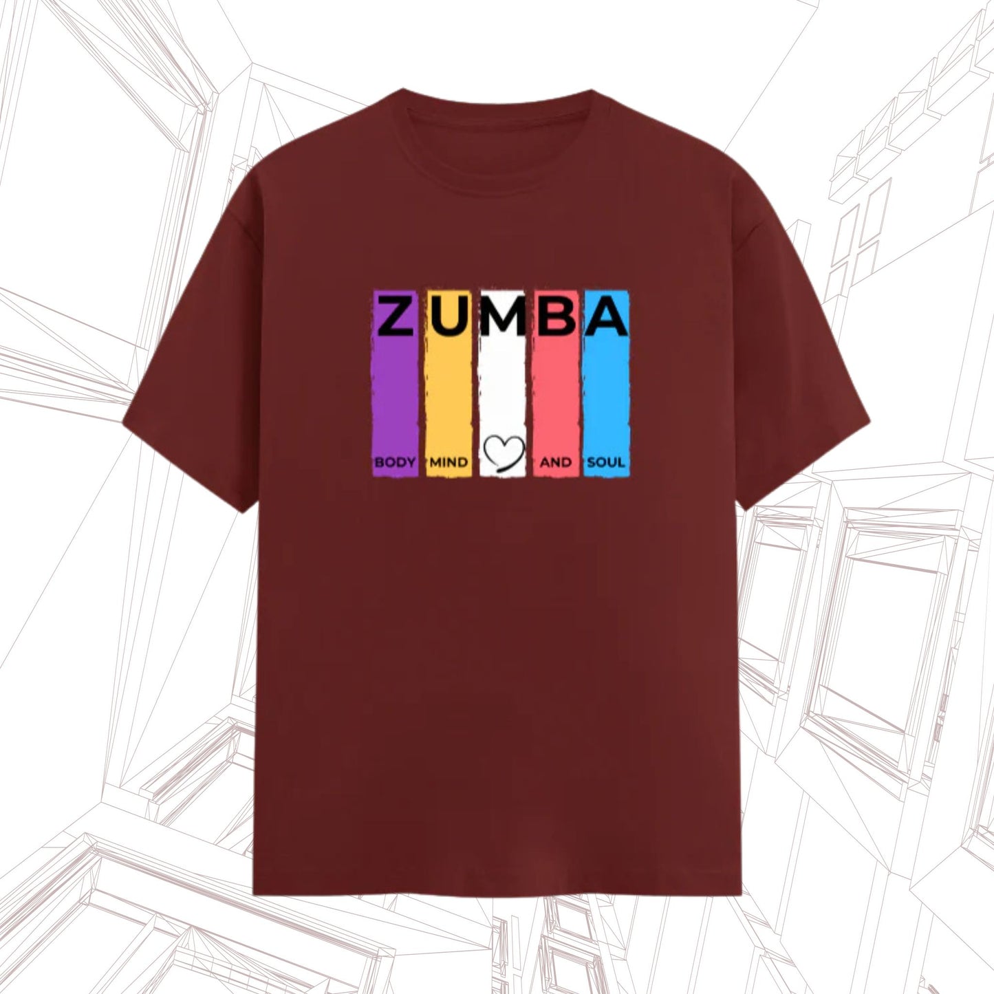 Zumba Body Mind Soul T-Shirt – Women’s Regular Fit Tee | 3XL