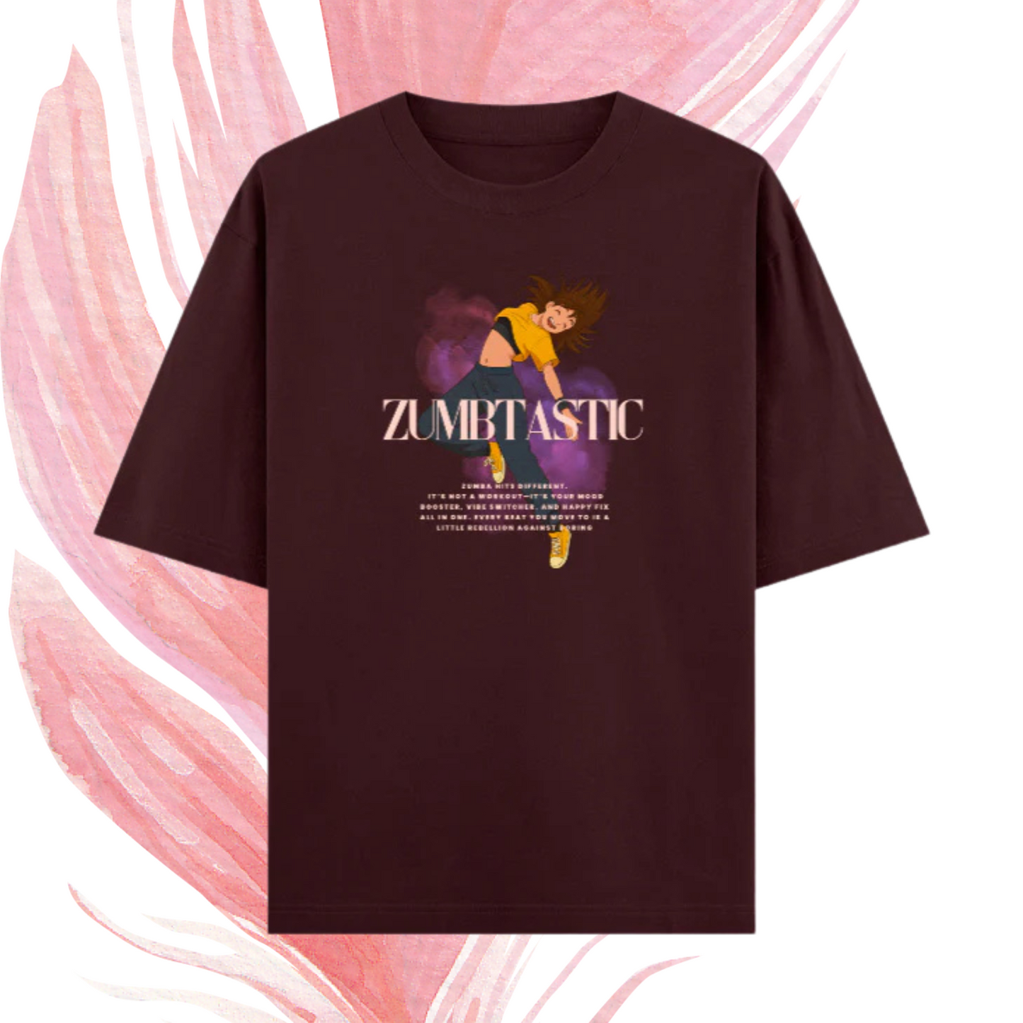 Zumbtastic Oversized T-Shirt – Dance Graphic Tee for Zumba Lovers