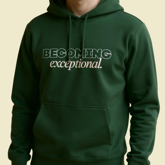 Becoming Exceptional Oversized Hoodie | Growth Mindset