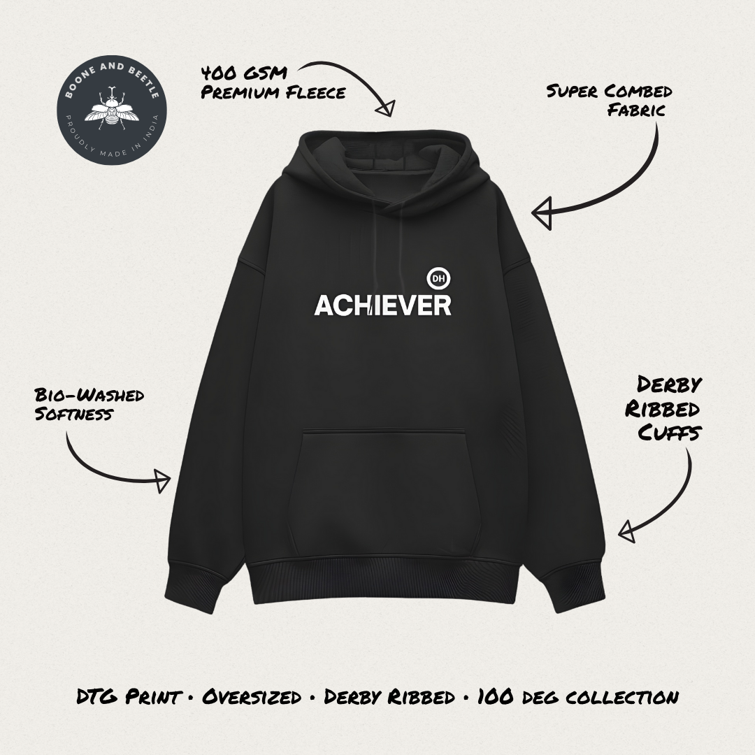Die Hard Achiever Oversized Hoodie | Motivation Hustle