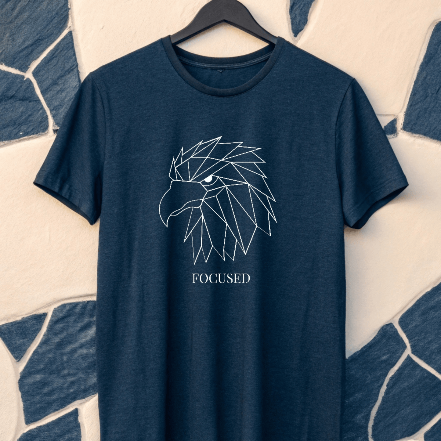 Focused Cotton T-Shirt – Bold Eagle Print