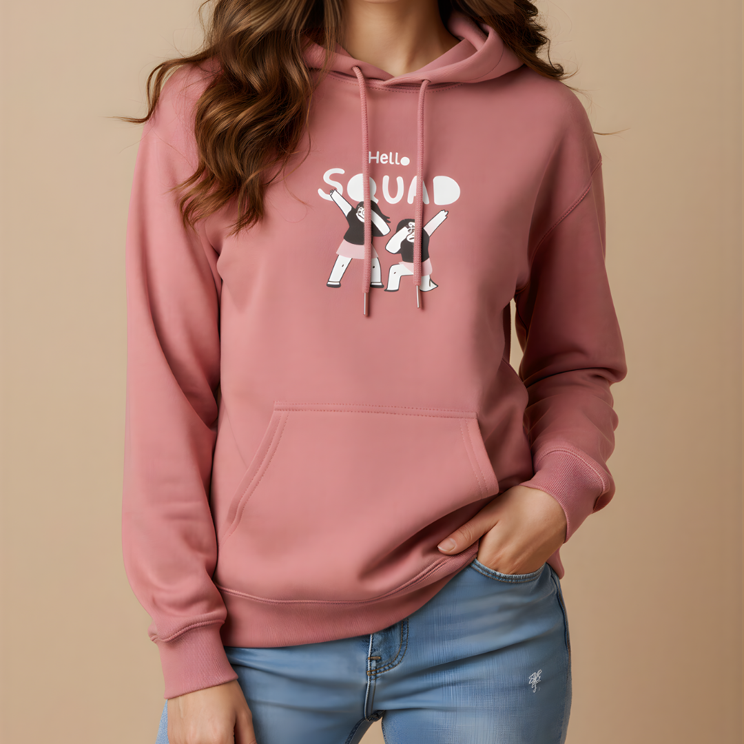 Hello Squad Hoodie | Girl Gang Friendship Edition