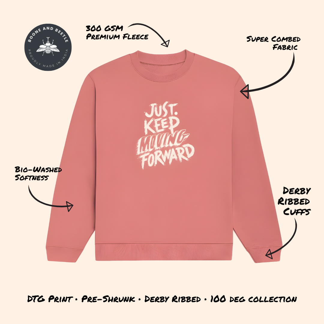 Just Keep Moving Forward Sweatshirt – Women's Motivational