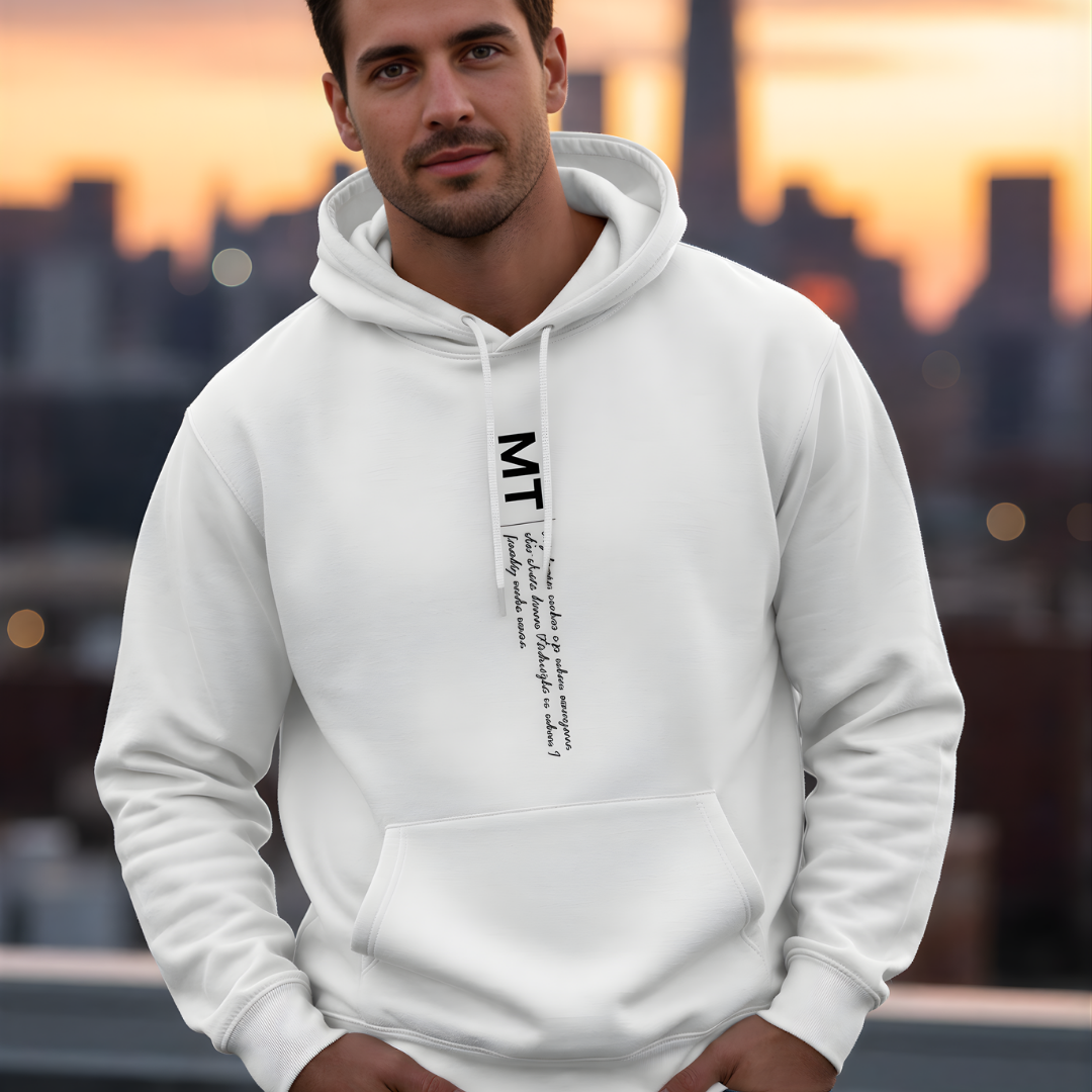 Midnight Thinker Oversized Hoodie – Heavyweight Unisex