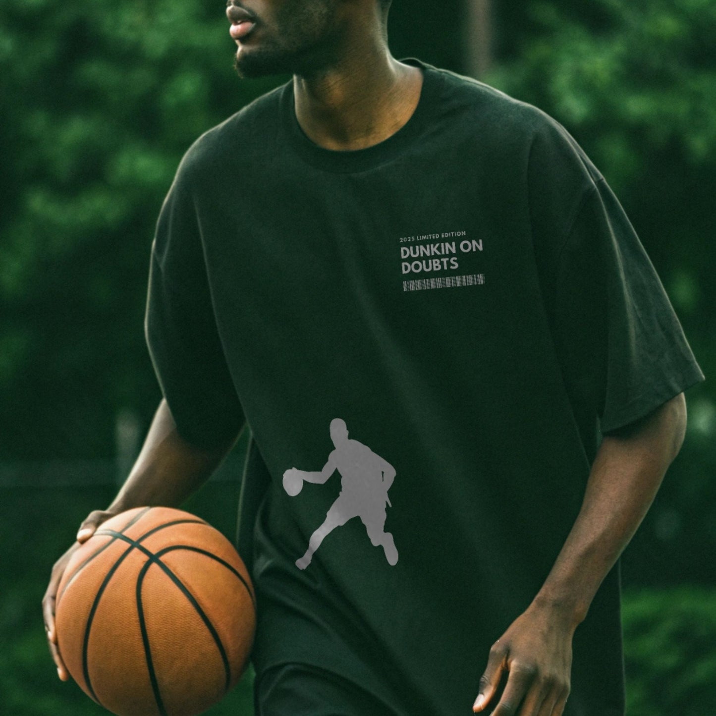 Oversized Basketball T-Shirt – Dunkin on Doubts