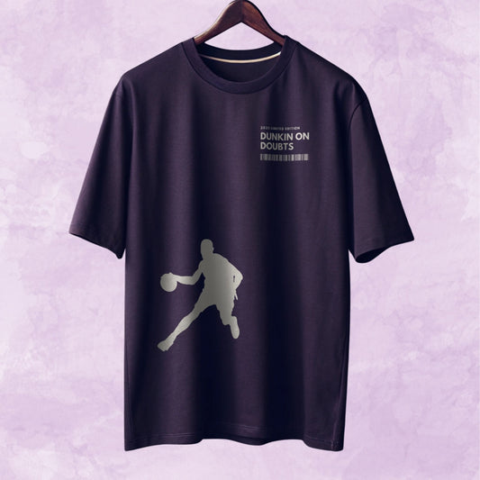Oversized Basketball T-Shirt – Dunkin on Doubts