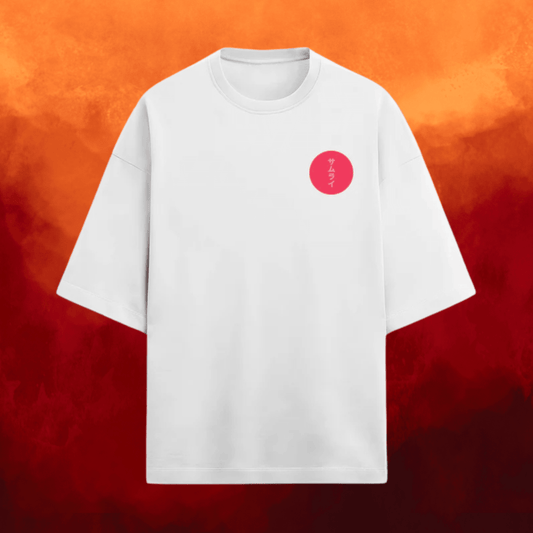 Samurai Oversized T-Shirt – Dual Print Terry Cotton Tee