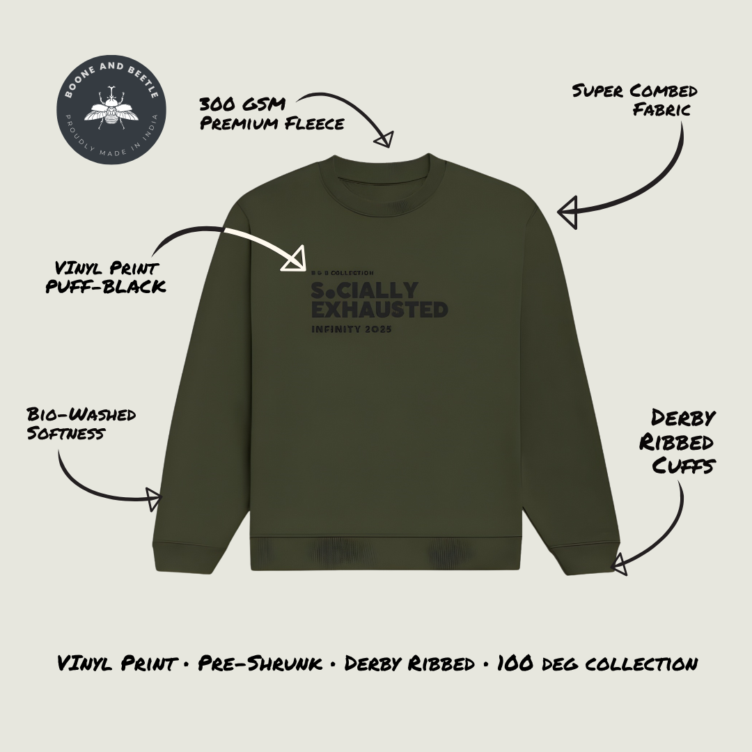 Socially Exhausted Sweatshirt – Introvert Edition