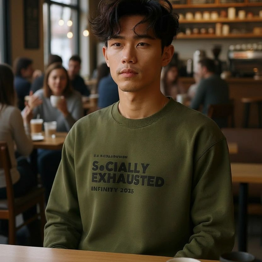 Socially Exhausted Sweatshirt – Introvert Edition