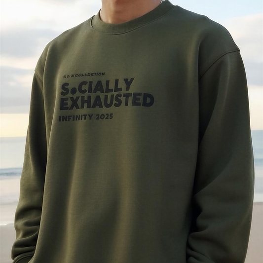 Socially Exhausted Sweatshirt – Introvert Edition