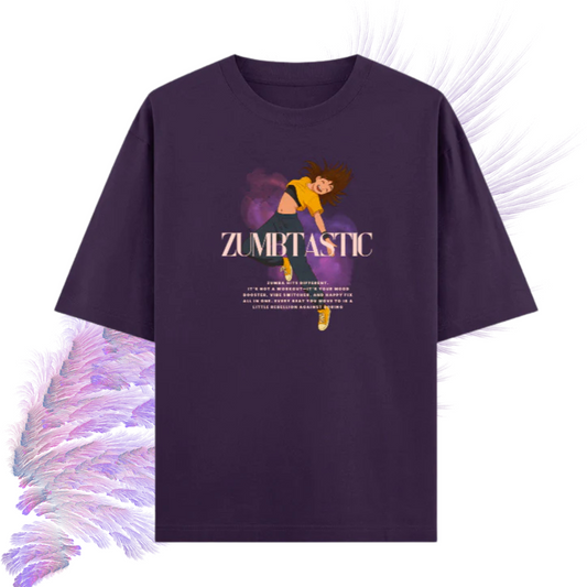 Zumbtastic Oversized T-Shirt – Dance Graphic Tee for Zumba Lovers